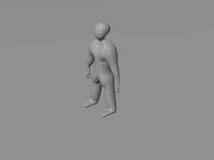 Billet of a man 3D Model