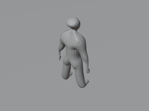 Billet of a man 3D Model