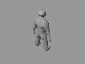 Billet of a man 3D Model