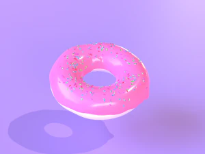 डोनट 3D मॉडल