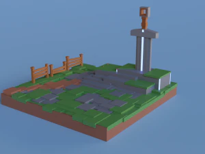 A cena da Excalibur Modelo 3D