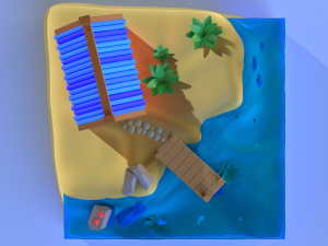 Beach house 3D Модель