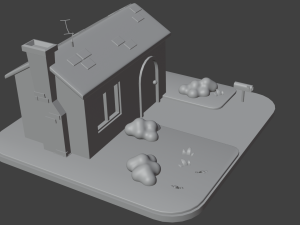 Scaled-down house 3D Modell