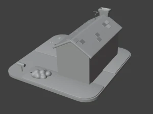 Scaled-down house 3D Model