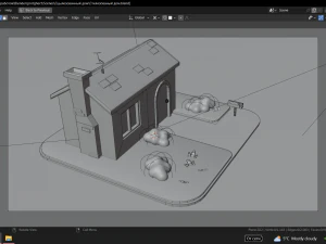 Scaled-down house 3D Model