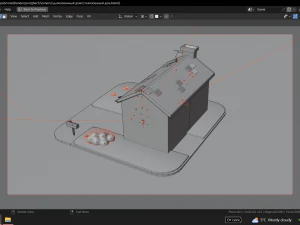 Scaled-down house 3D Model