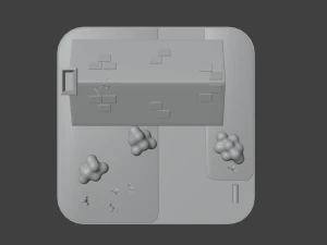 Scaled-down house 3D Model