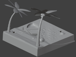 Tropical scene Modèle 3D