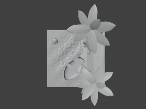 Tropical scene 3D Model