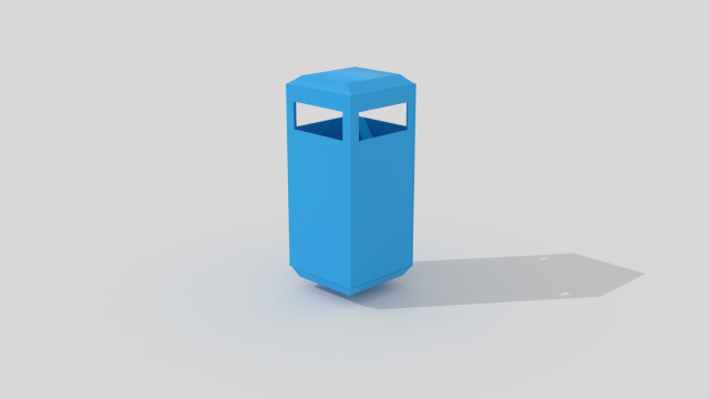 Rubbish bin 3D 模型 .c4d .max .obj .3ds .fbx .stl .blend