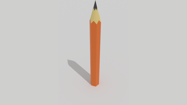 Pencil 3D 모델 .c4d .max .obj .3ds .fbx .stl .blend 