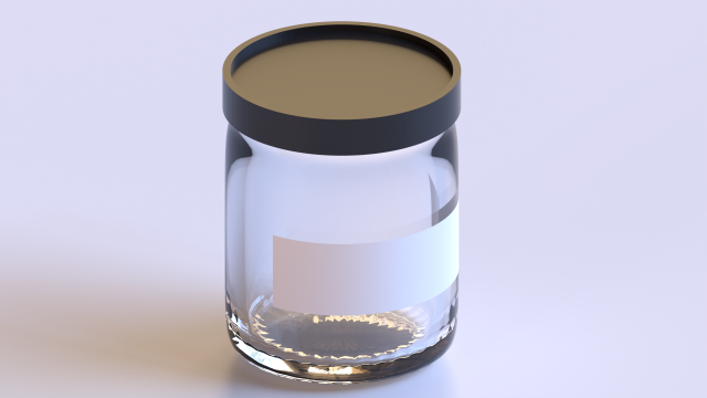 Empty jar Modello 3D .c4d .max .obj .3ds .fbx .stl .blend 