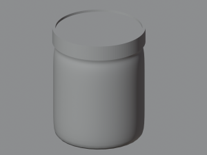 Empty jar Modello 3D