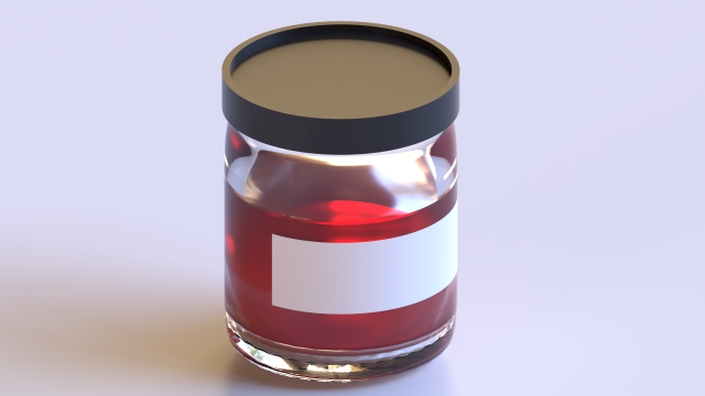 Full jar Model 3D .c4d .max .obj .3ds .fbx .stl .blend 