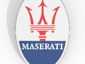 Emblema Maserati Modelo 3D