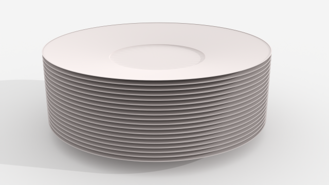 Set of 18 plates Modelo 3D .c4d .max .obj .3ds .fbx .stl .blend 