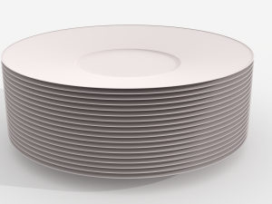 Set of 18 plates 3D Model