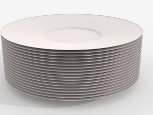 Conjunto de 18 pratos Modelo 3D