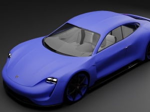 CAR Porsche mission e 3D Model