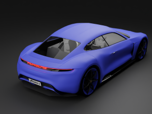 CAR Porsche mission e 3D Model