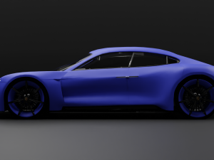 CAR Porsche mission e 3D Model