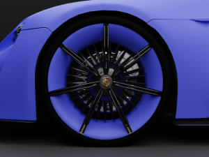 CAR Porsche mission e 3D Model