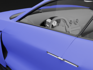 CAR Porsche mission e 3D Model