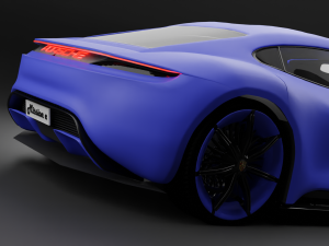CAR Porsche mission e 3D Model