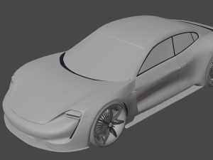 CAR Porsche mission e 3D Model