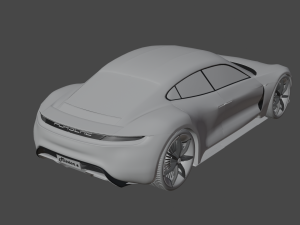 CAR Porsche mission e 3D Model