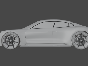CAR Porsche mission e 3D Model