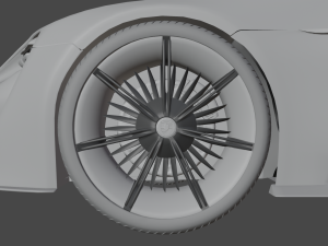 CAR Porsche mission e 3D Model