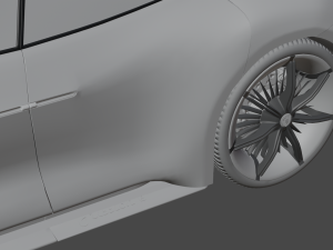 CAR Porsche mission e 3D Model