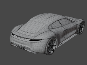 CAR Porsche mission e 3D Model