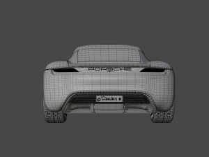 CAR Porsche mission e 3D Model