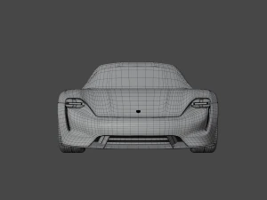 CAR Porsche mission e 3D Model