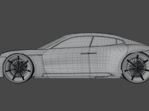 CAR Porsche mission e 3D Model