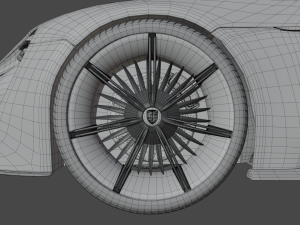 CAR Porsche mission e 3D Model