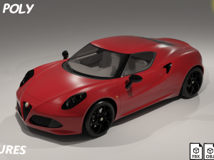 CAR Alfa Romeo 4C 960 3D Model