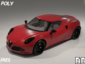 CARRO Alfa Romeo 4C 960 Modelo 3D