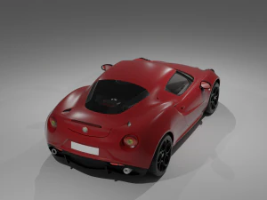 CAR Alfa Romeo 4C 960 3D Model