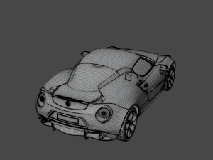 CAR Alfa Romeo 4C 960 3D-Modell