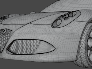 CAR Alfa Romeo 4C 960 3D-Modell
