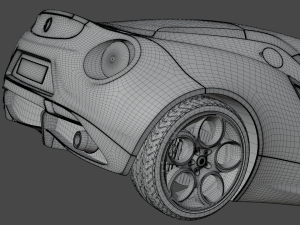 CAR Alfa Romeo 4C 960 3D-Modell