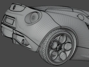CAR Alfa Romeo 4C 960 3D Model