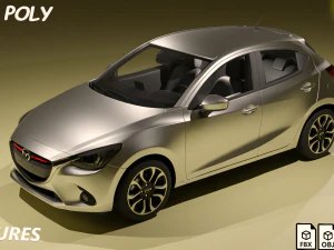 CARRO Mazda 2 Modelo 3D