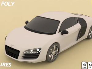 कार ऑडी R8 3D मॉडल