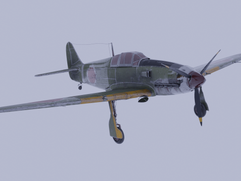 Kawasaki Ki-61 3D 模型