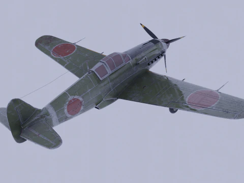 Kawasaki Ki-61 3D Model