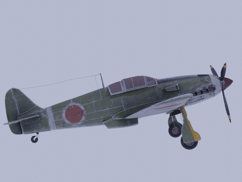 Kawasaki Ki-61 3D 모델